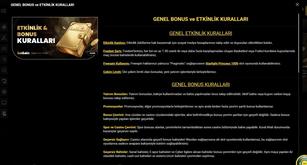 betbom casino turnuvaları