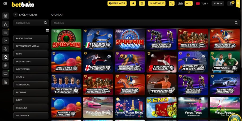 betbom sanal bahisler